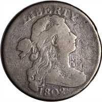 Lot of (2) 1802 Draped Bust Cents.