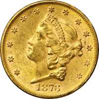 1873-S Liberty Head Double Eagle. Open 3. MS-61 (PCGS).
