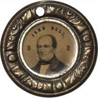 1860 John Bell. DeWitt-JBELL 1860-37. Ferrotype. Brass. 23.9 mm. Choice Extremely Fine.