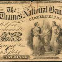 Norwich, Connecticut. $1 Original. Fr. 380b. The Thames NB. Charter #657. Good/Very Good.