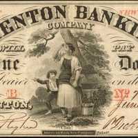 Trenton, New Jersey. Trenton Banking Company. June 1, 1865. $1. Choice Very Fine.
