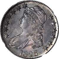 1826 Capped Bust Half Dollar. O-120a. Rarity-4-. MS-63 (NGC).