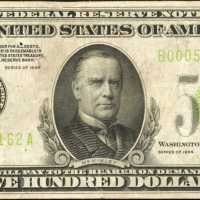 Fr. 2201-B. 1934 $500 Federal Reserve Note. New York. Very Fine.