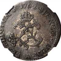 1762-A Sou Marque. Paris Mint. Vlack-46. Rarity-4. First Semester. EF-40 (NGC).