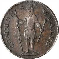 1788 Massachusetts Cent. Ryder 7-M, W-6250. Rarity-4. Period after MASSACHUSETTS. VF-35 (PCGS).