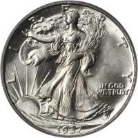 1937 Walking Liberty Half Dollar. MS-65 (PCGS). CAC.