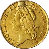 1733年英国乔治二世1几内亚金币。