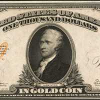 Fr. 1220 (W-4640). 1922 $1000 Gold Certificate. PCGS Choice About New 58.