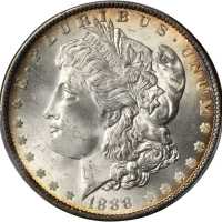1888 Morgan Silver Dollar. MS-65+ (PCGS).