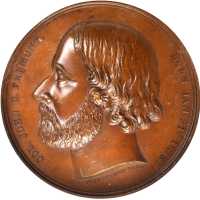 1856 John Freemont. DeWitt-JF 1856-1. Bronzed copper. 61 mm. MS-64 BN (NGC).