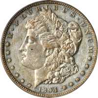 1894 Morgan Silver Dollar. Proof-45 (PCGS). CAC. OGH.