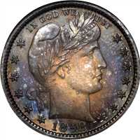 1898 Barber Quarter. Proof-66 (NGC).
