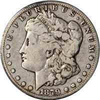 1879-CC Morgan Silver Dollar. VAM-3. Top 100 Variety. Capped Die. VG-8 (PCGS).