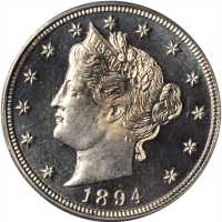 1894 Liberty Head Nickel. Proof-66 Cameo (PCGS).