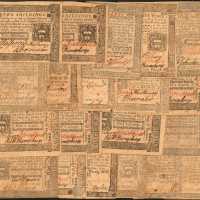 Colonial Currency. Collection of (20) Pennsylvania Colonial Notes. Very Good to Uncirculated.