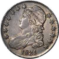 1831 Capped Bust Half Dollar. O-110. Rarity-2. AU-55 (PCGS).