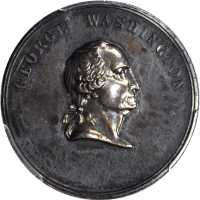 Undated (ca. 1861) Time Increases His Fame Medal. Silver. 27 mm. Musante GW-442, Baker-91A, Julian P