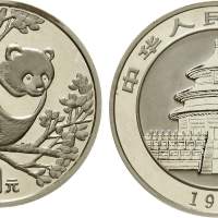 1994年熊猫纪念银币1盎司 近未流通