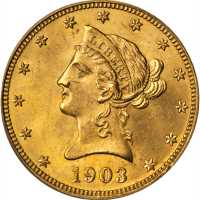 1903 Liberty Head Eagle. MS-64 (PCGS). CAC.