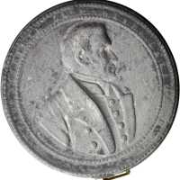 1848 Zachary Taylor. DeWitt-ZT 1848-59a. Pewter. 68.0 mm. Extremely Fine.