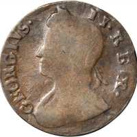 1741 Contemporary counterfeit halfpenny. George II English type. Choice About Uncirculated. 101.4 gr