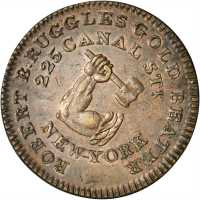 New York--New York. Undated (1832-1835) Robert B. Ruggles. HT-307, Low-273. Rarity-1. Copper. 28.5 m