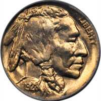 1928-D Buffalo Nickel. MS-65 (PCGS).
