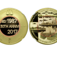 1987-2017年NGC成立30周年三金属纪念章 NGC PF 70