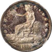1880 Trade Dollar. Proof-65+ Cameo (NGC).