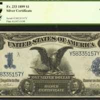 Fr. 233. 1899 $1 Silver Certificate. PCGS Choice About New 58 PPQ.