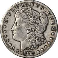 1879-CC Morgan Silver Dollar. Clear CC. Fine-15 (PCGS).