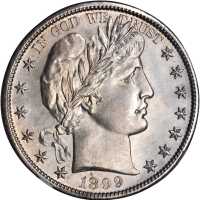 1899-S Barber Half Dollar. MS-63 (NGC).
