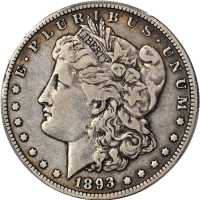 1893-O Morgan Silver Dollar. VF-20 (PCGS).