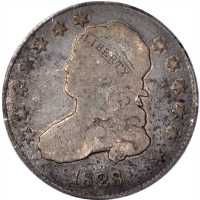 1828 Capped Bust Quarter. B-3. Rarity-5. 25/50 C. Good-6 (PCGS).