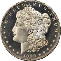 1899 Morgan Silver Dollar. Proof-66 Cameo (PCGS).