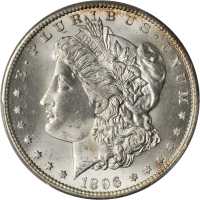 1896-S Morgan Silver Dollar. MS-65 (PCGS).