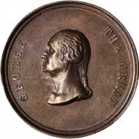 Undated (ca. 1860) Bushnell Series Medal. Third Obverse, Seventh Reverse. Copper. 29 mm. Musante GW-