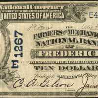 Frederick, Maryland. $10 1902 Date Back. Fr. 624. The Farmers & Mechanics NB. Charter #1267. Fine-Ve