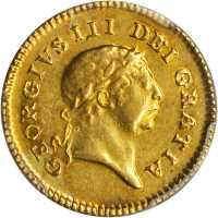 英国。1806年1/3几内亚金币。