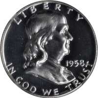 1958 Franklin Half Dollar. Proof-69 (NGC).