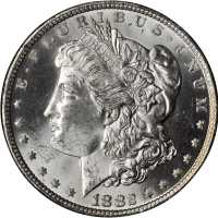 1882-CC GSA Morgan Silver Dollar. MS-63 (Uncertified).