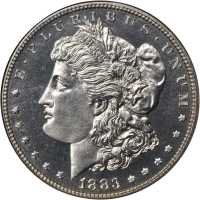 1883 Morgan Silver Dollar. Proof-66 (NGC).