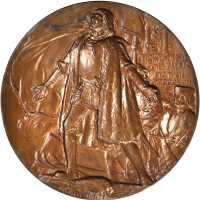 1892-1893 Worlds Columbian Exposition Award Medal. Bronze. 76.3 mm. By Augustus Saint-Gaudens and Ch