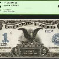 Fr. 236. 1899 $1 Silver Certificate. PCGS Gem New 66 PPQ.