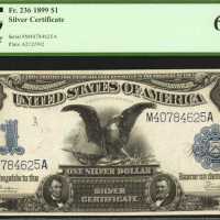 Fr. 236. 1899 $1 Silver Certificate. PCGS Gem New 65 PPQ.