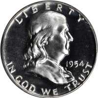 1954 Franklin Half Dollar. Proof-67+ Cameo (PCGS). CAC.