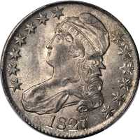 1827 Capped Bust Half Dollar. O-114. Rarity-3. Square Base 2. MS-63 (PCGS).