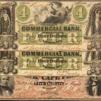 Lot of (3) North Carolina Obsolete Banknotes from Wilmington Banks. Very Fine to About Uncirculated.