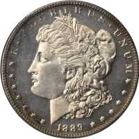 1889 Morgan Silver Dollar. Proof-65 Cameo (NGC).