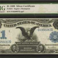 Fr. 231. 1899 $1 Silver Certificate. PMG Choice Extremely Fine 45.